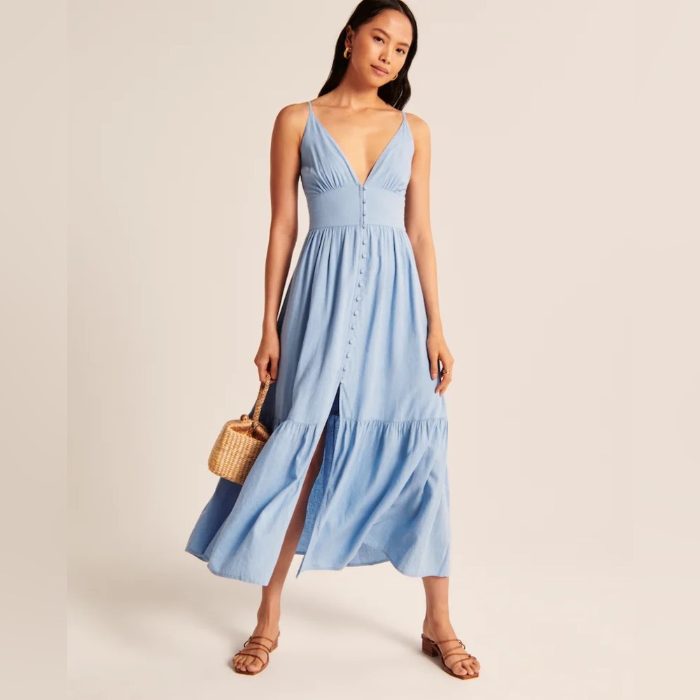 Abercrombie & Fitch Button Down Maxi Dress